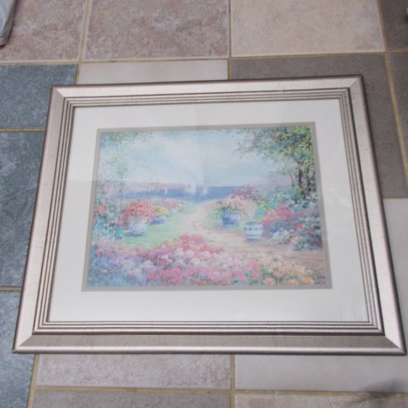 Other - Gorgeous scenic seascape print by Nora DeBolt matted & framed